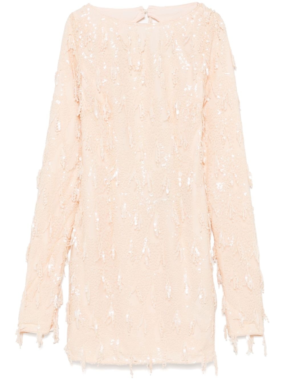 sequinned mini dress - 1