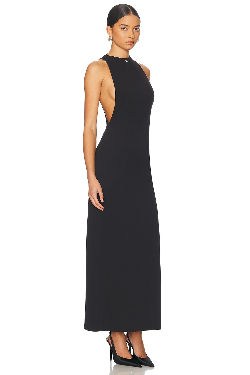 Mock Neck Maxi Dress - 3