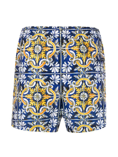 Dolce & Gabbana maiolica print swimming shorts outlook