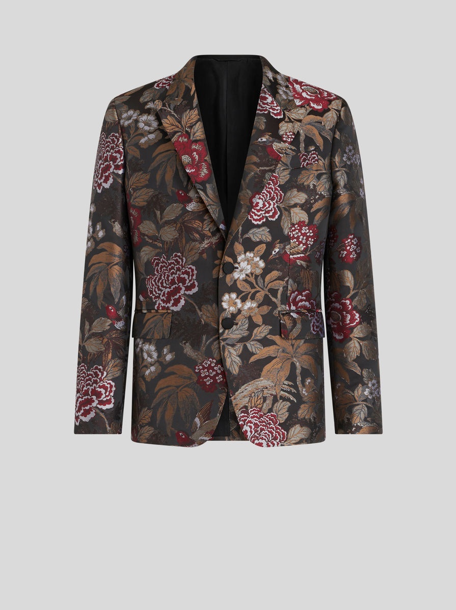 FLORAL JACQUARD JACKET - 1
