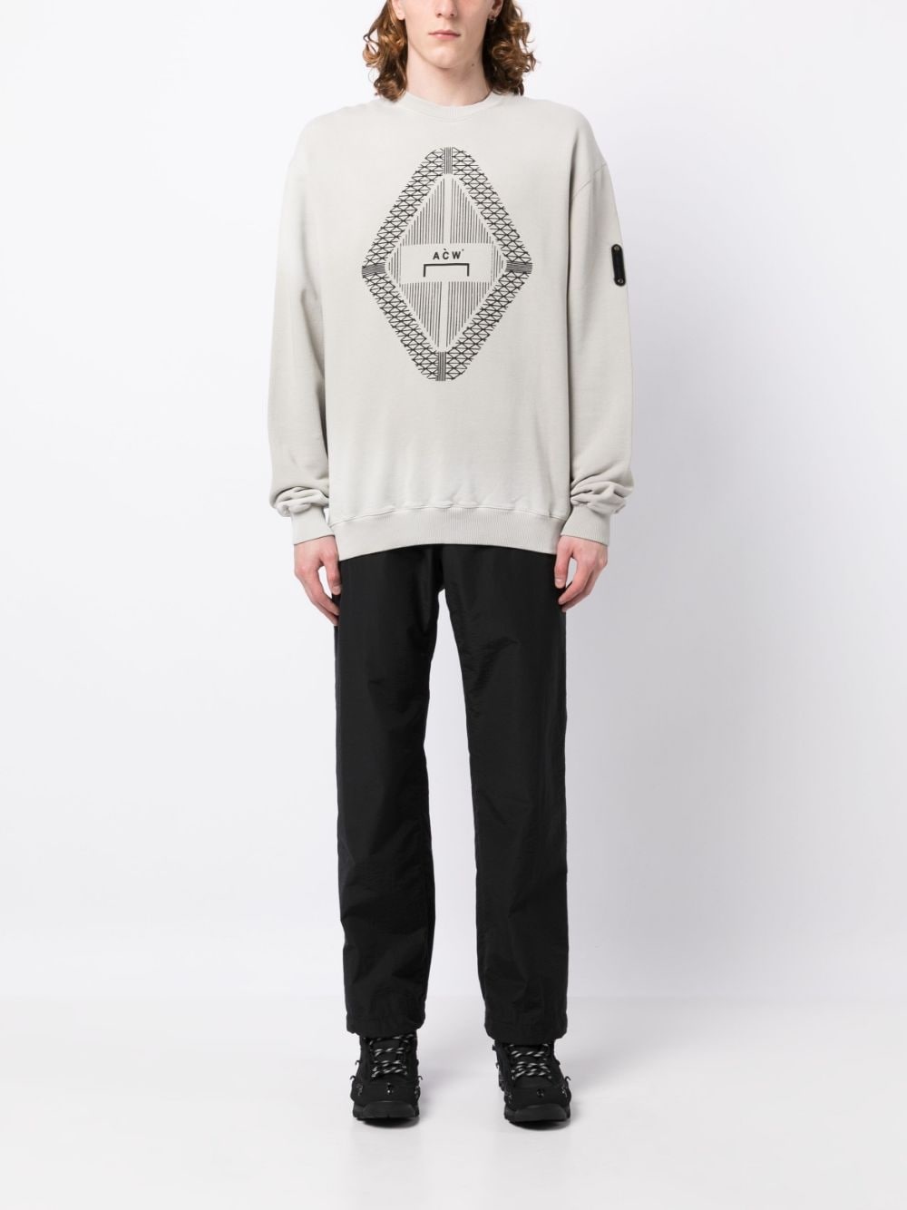 Gradient logo-print sweatshirt - 2