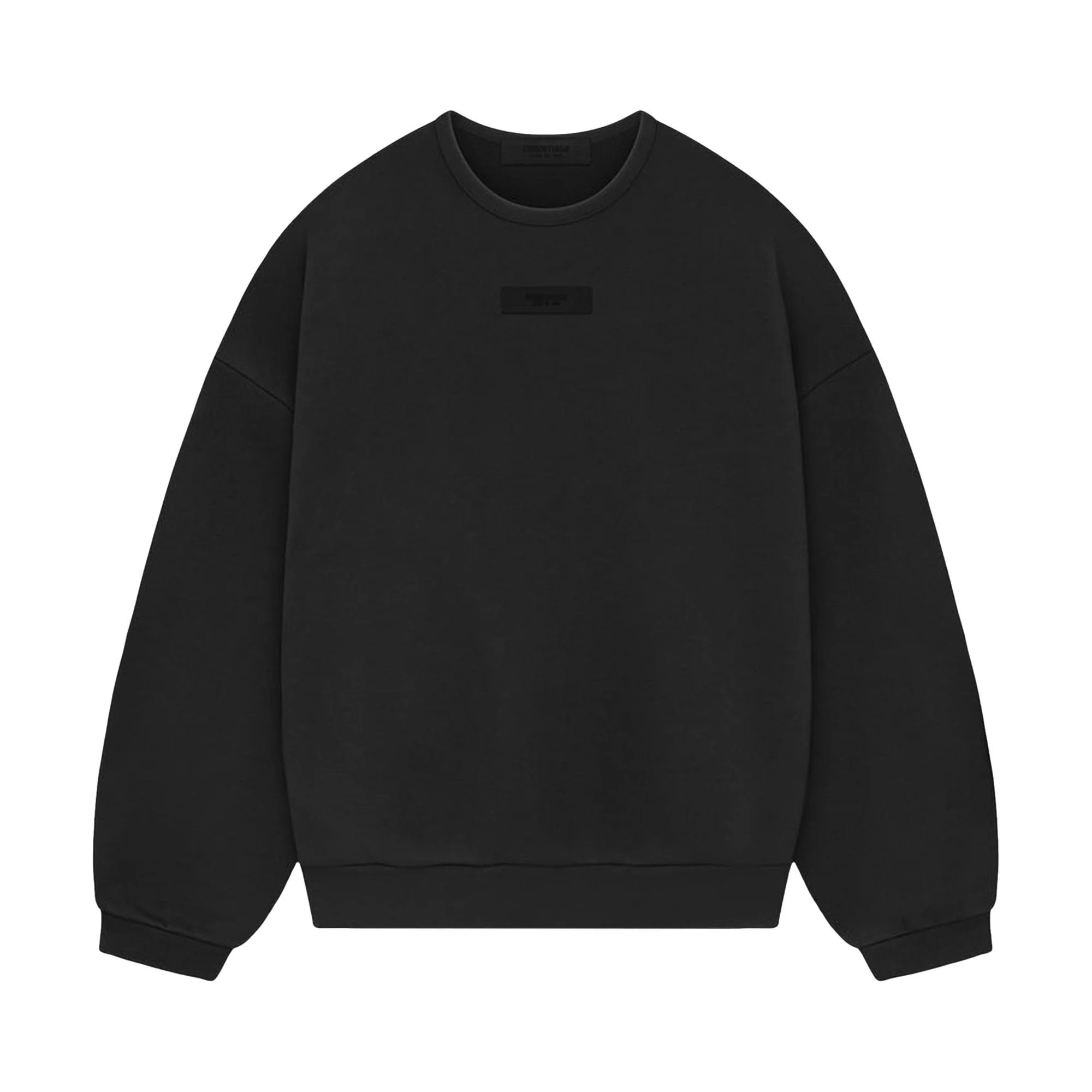 Fear of God Essentials Crewneck Sweatshirt 'Jet Black' - 1