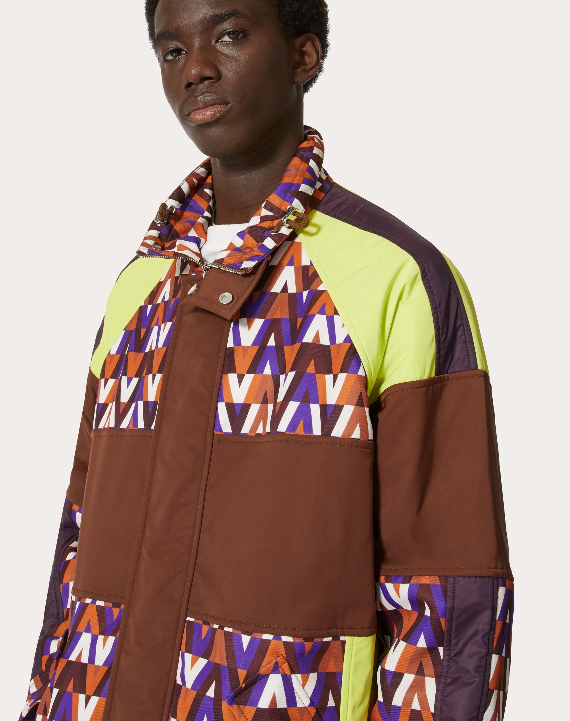 NYLON JACKET WITH OPTICAL VALENTINO PRINT - 5
