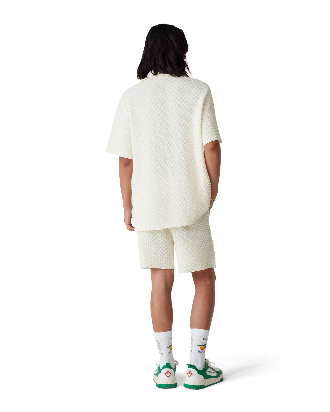Mens The Court Green & White Sneaker - 4