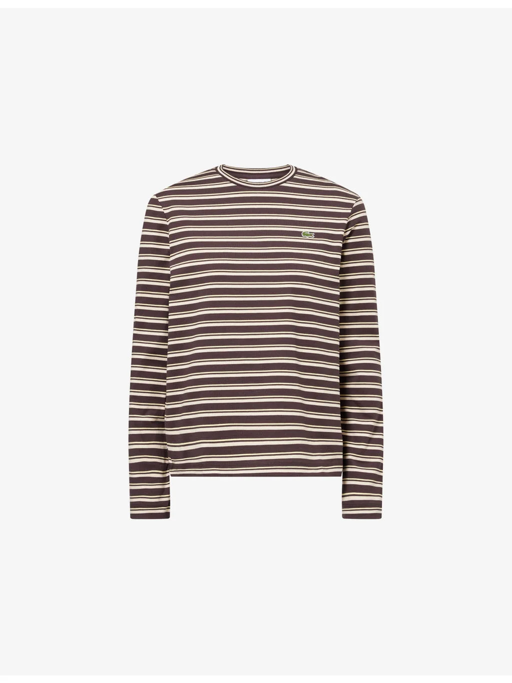 Logo-Embroidered Striped Cotton T-Shirt - 1