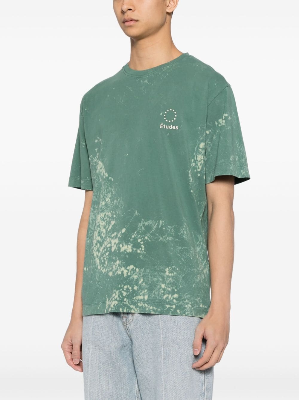 bleached-effect organic cotton T-shirt - 3