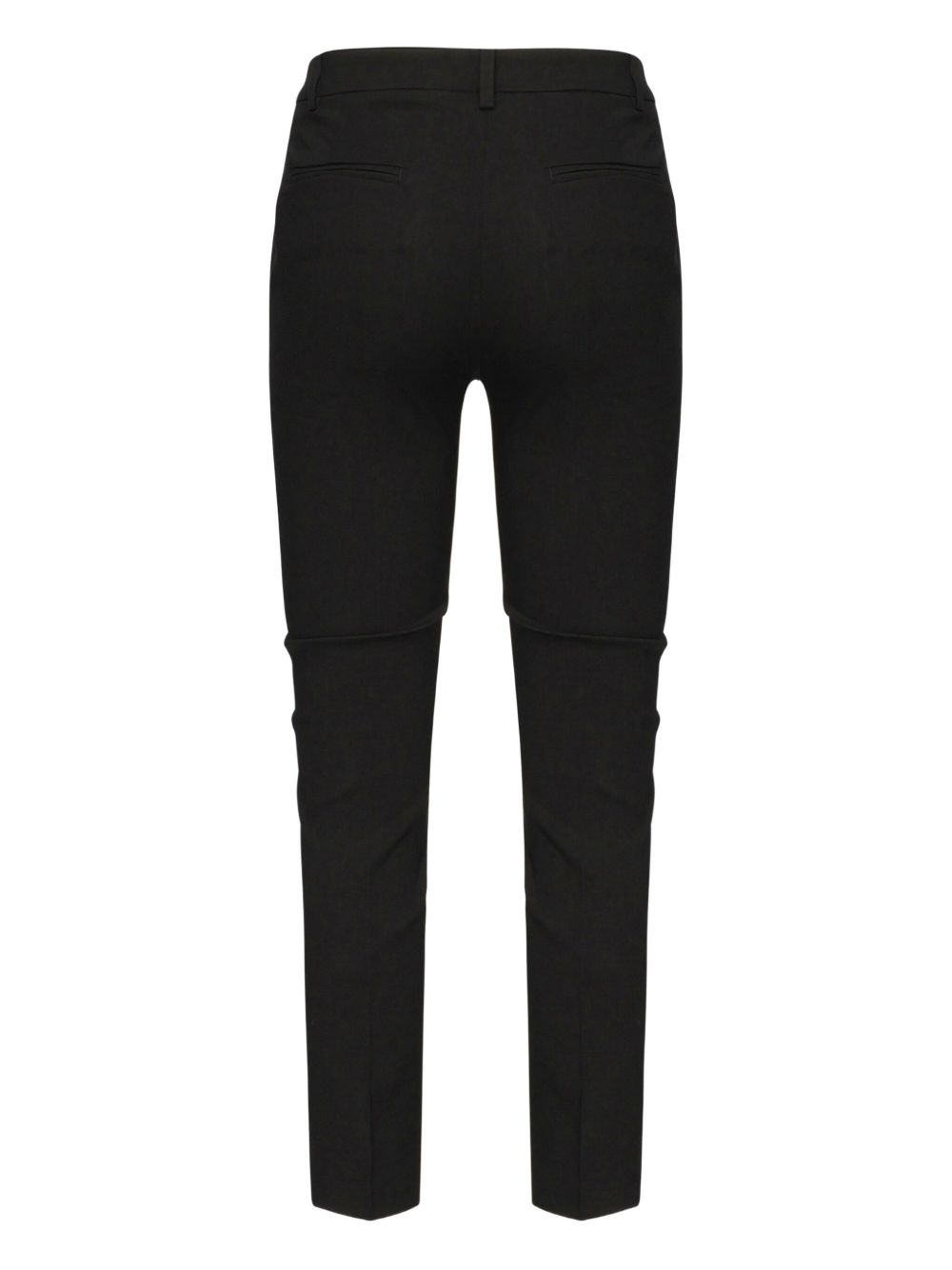 side-pockets straight trousers - 2