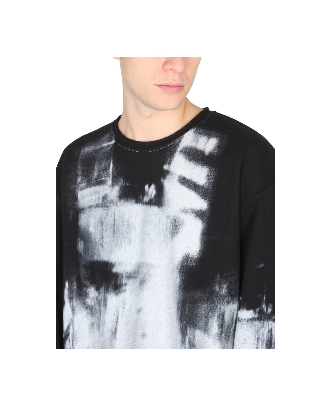 Tie Dye Pattern Crewneck Sweatshirt - 4