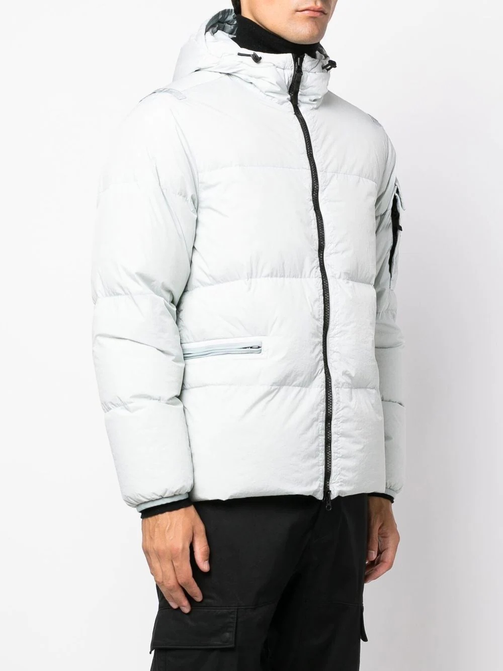 Compass-patch puffer jacket - 3