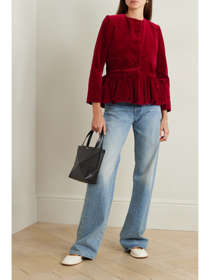 LIBEROWE + Net Sustain Velvet Peplum Jacket outlook