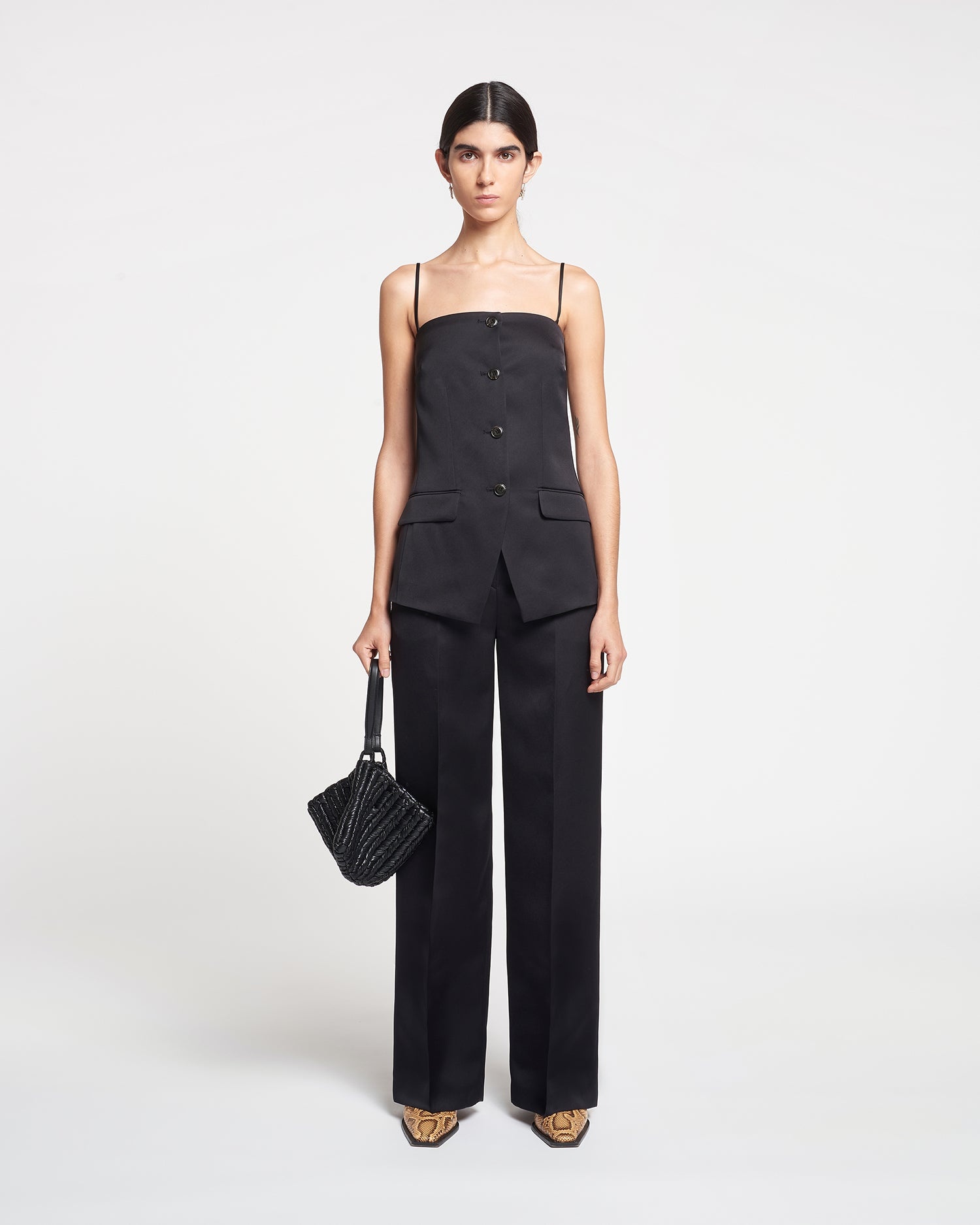 Tailored Tech-Satin Pants - 2