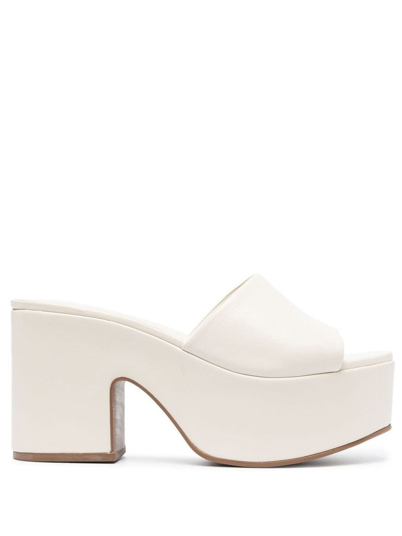 Miso open-toe flatform mules 1