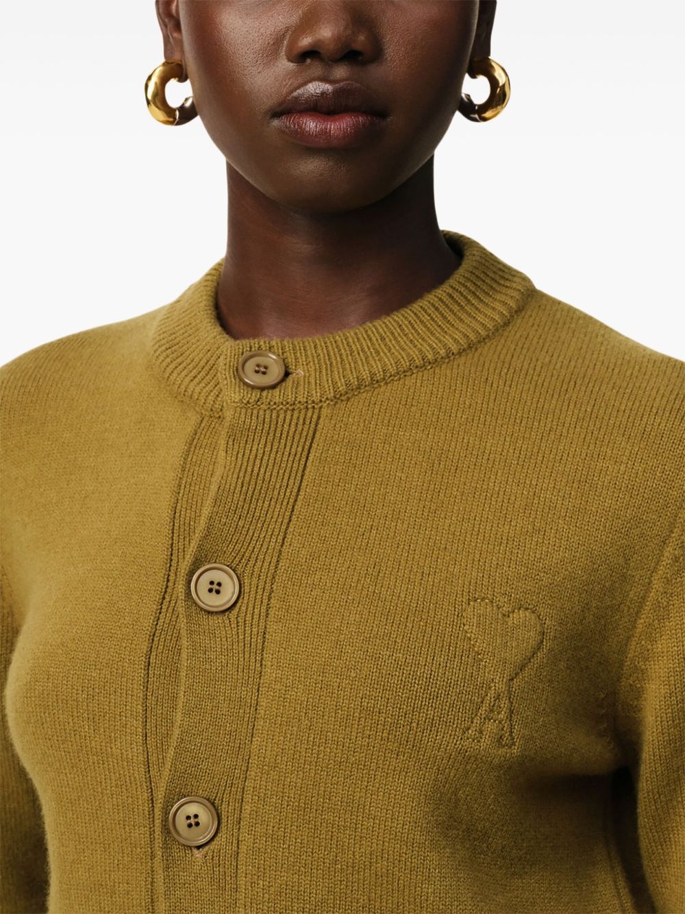 Ami de Coeur-embossed cardigan - 6