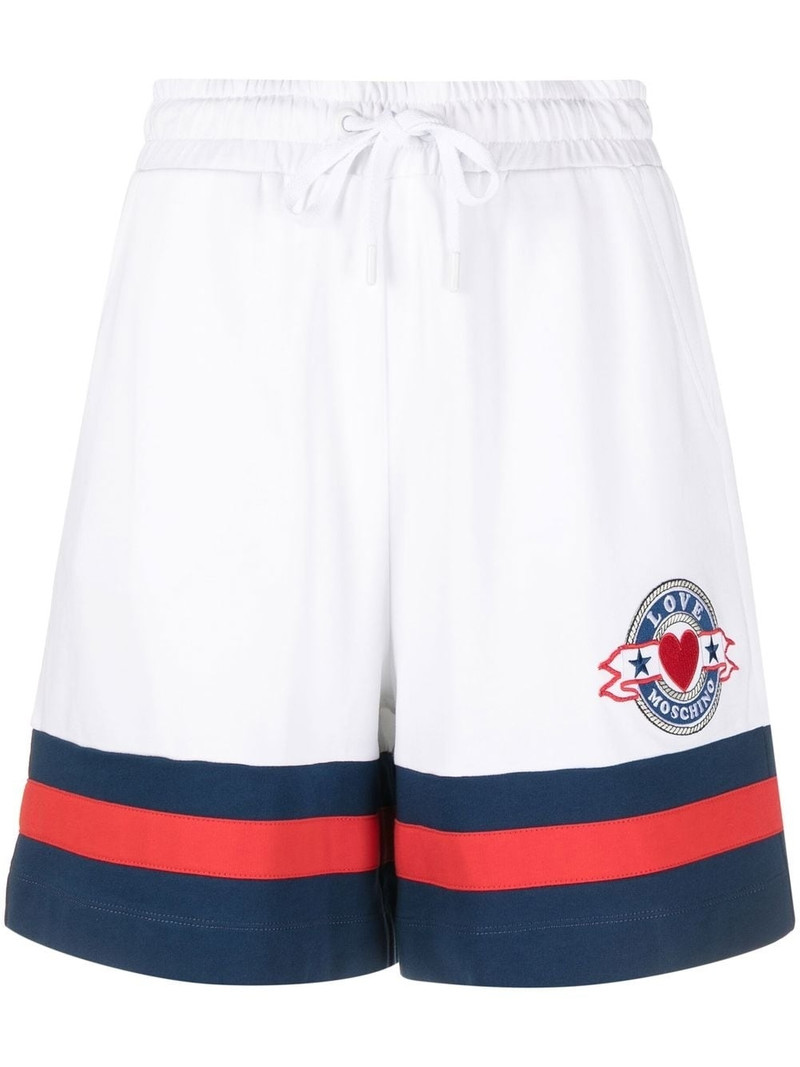 stripe-detail shorts 1