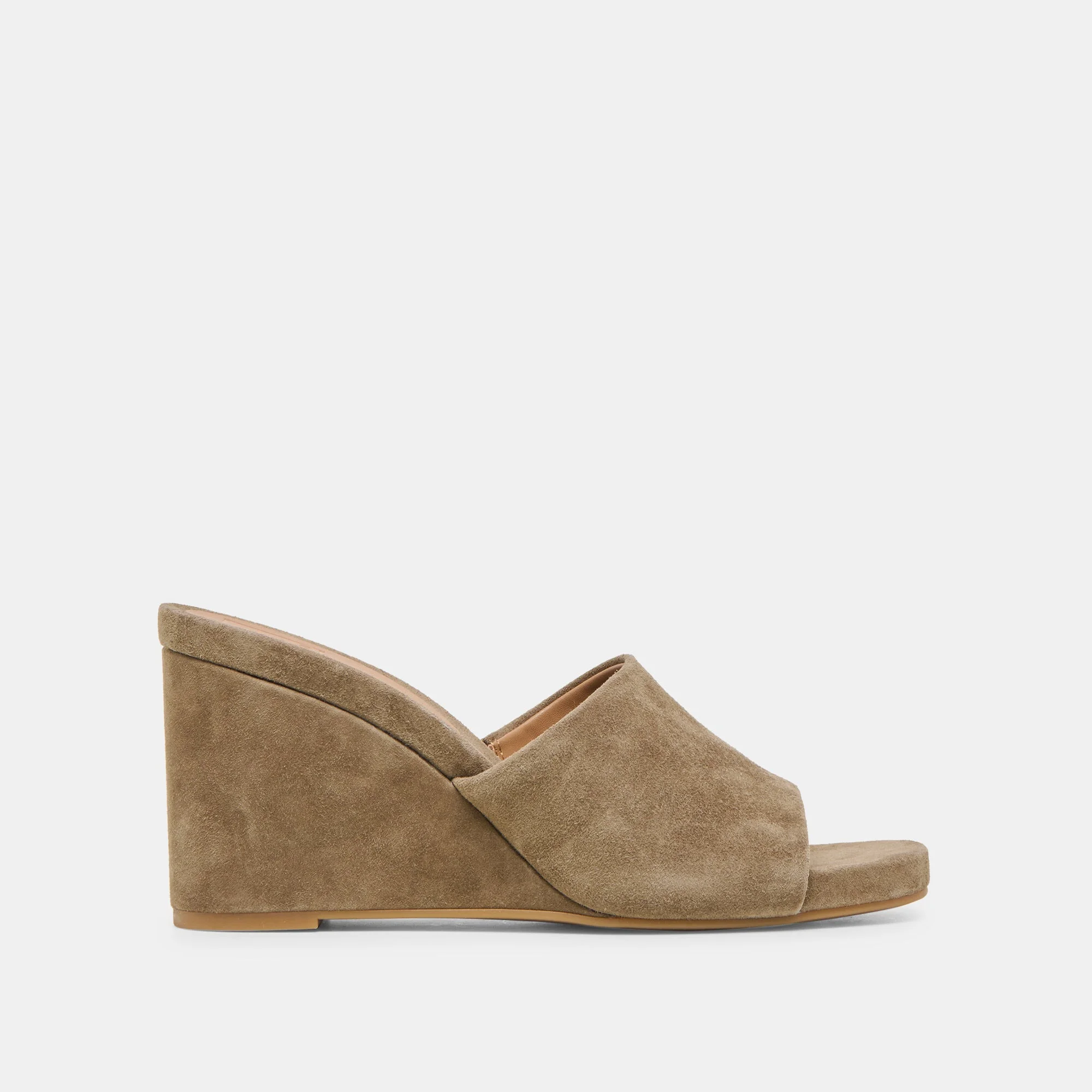 HOLTA WEDGES OLIVE SUEDE - 1