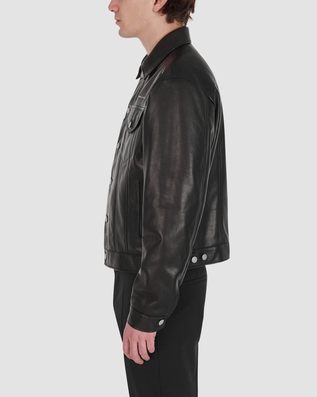 LEATHER TRUCKER JACKET - 4