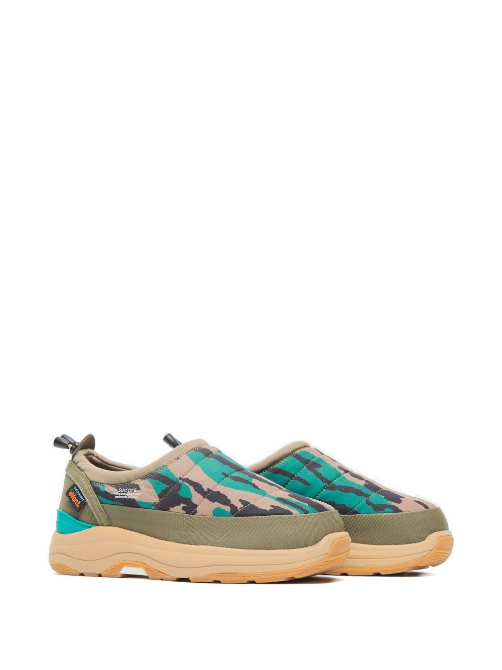 camouflage quilted sneakers - 2