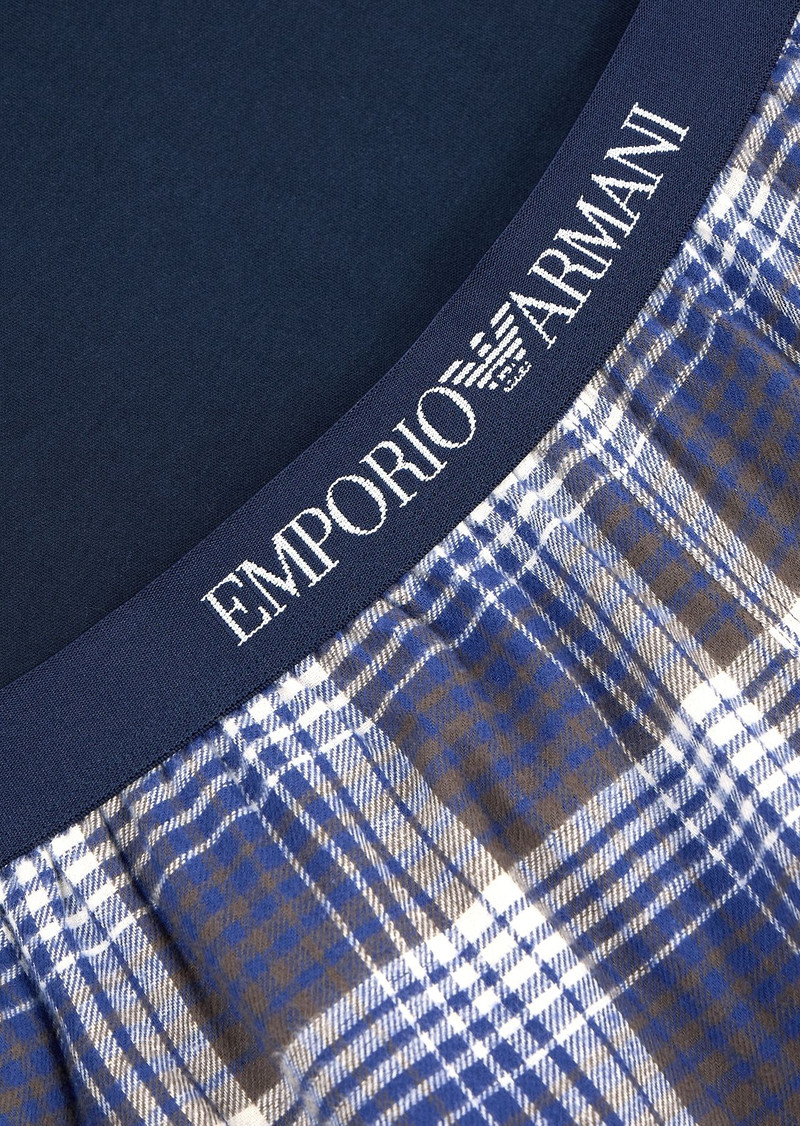 EMPORIO ARMANI Pyjamas with trousers in an all-over patterned jacquard outlook