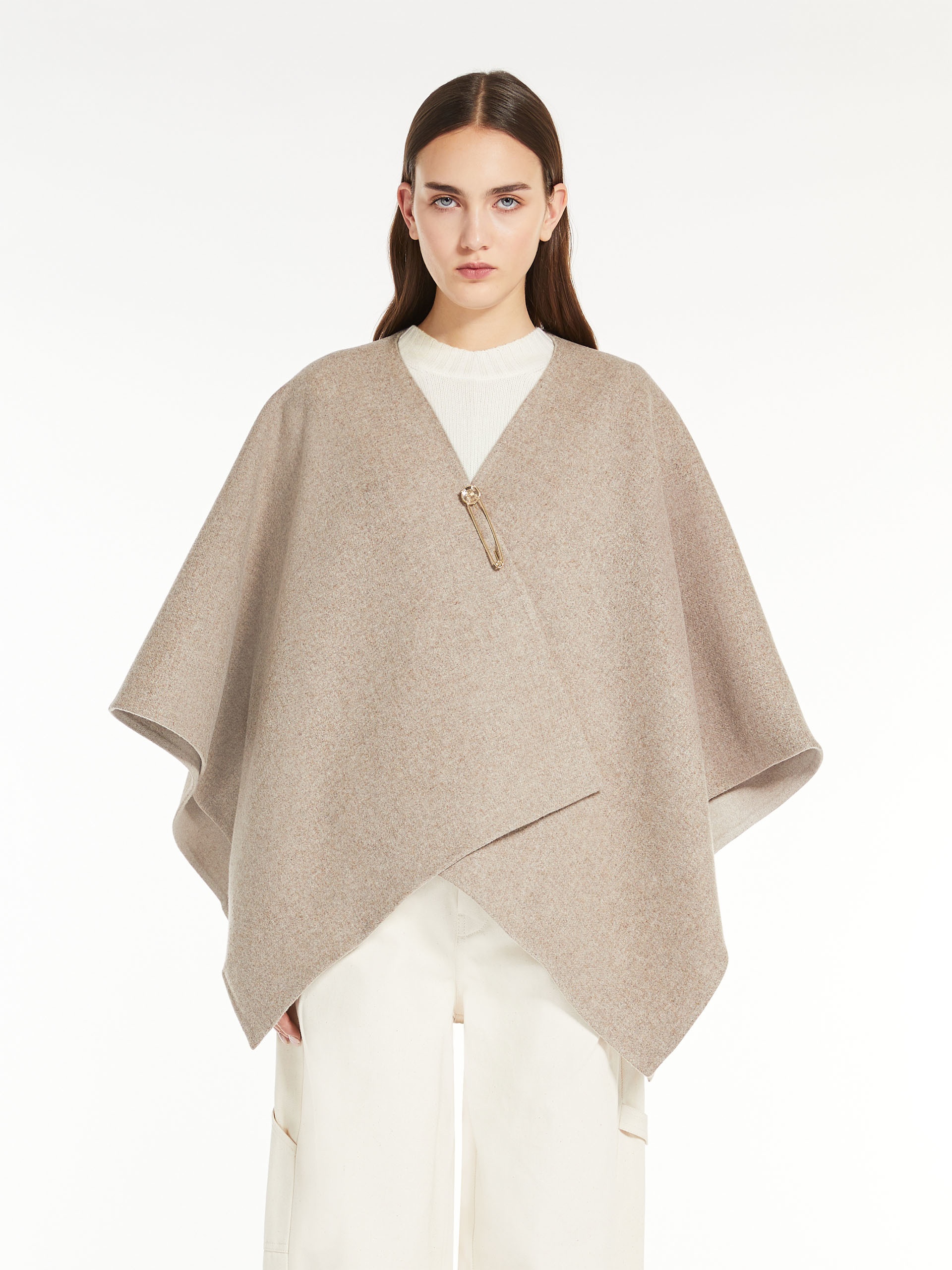 SERRA Reversible alpaca cape - 3