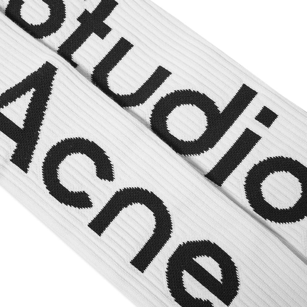 Acne Studios Long Rib Logo Sock - 2