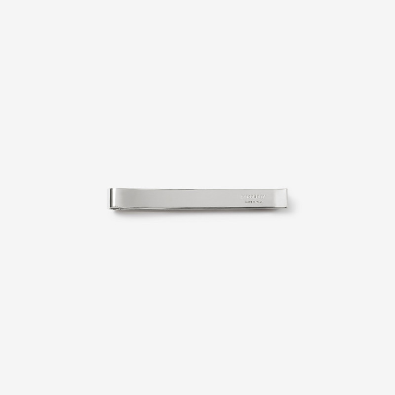 Burberry Check Detail Palladium-plated Tie Bar outlook