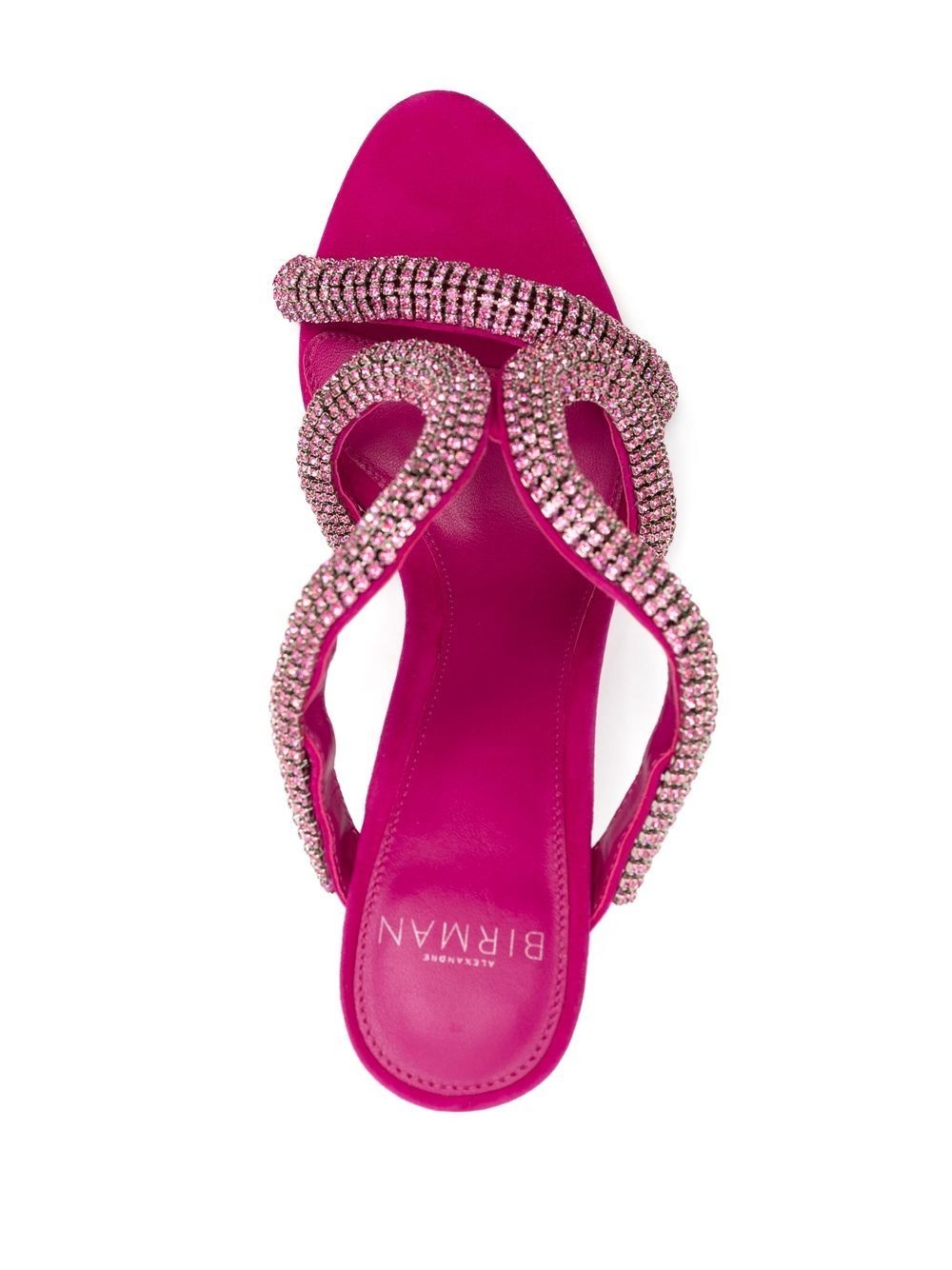 crystal-embellished 85mm mules - 4