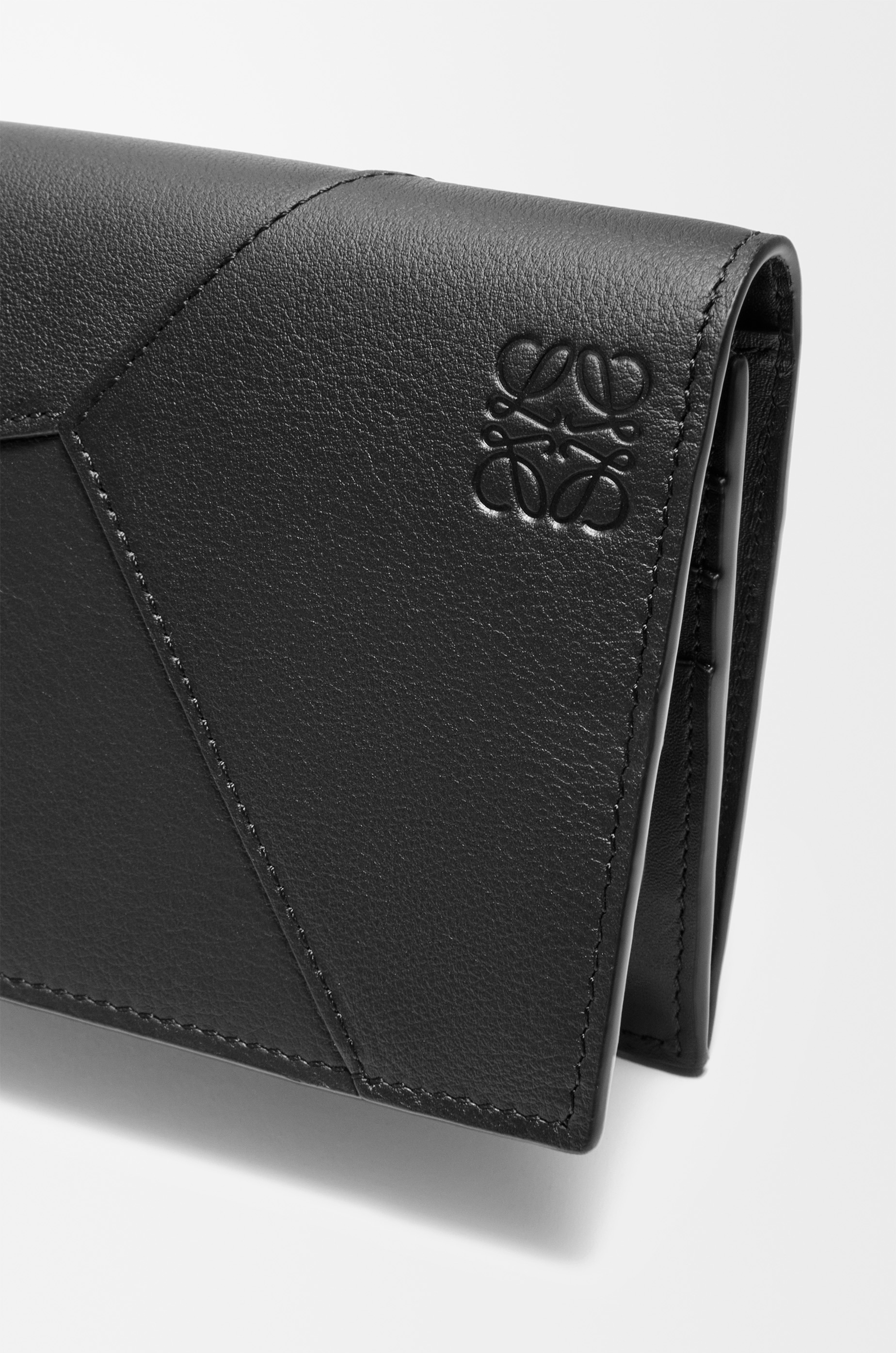 Puzzle long horizontal wallet in classic calfskin - 5