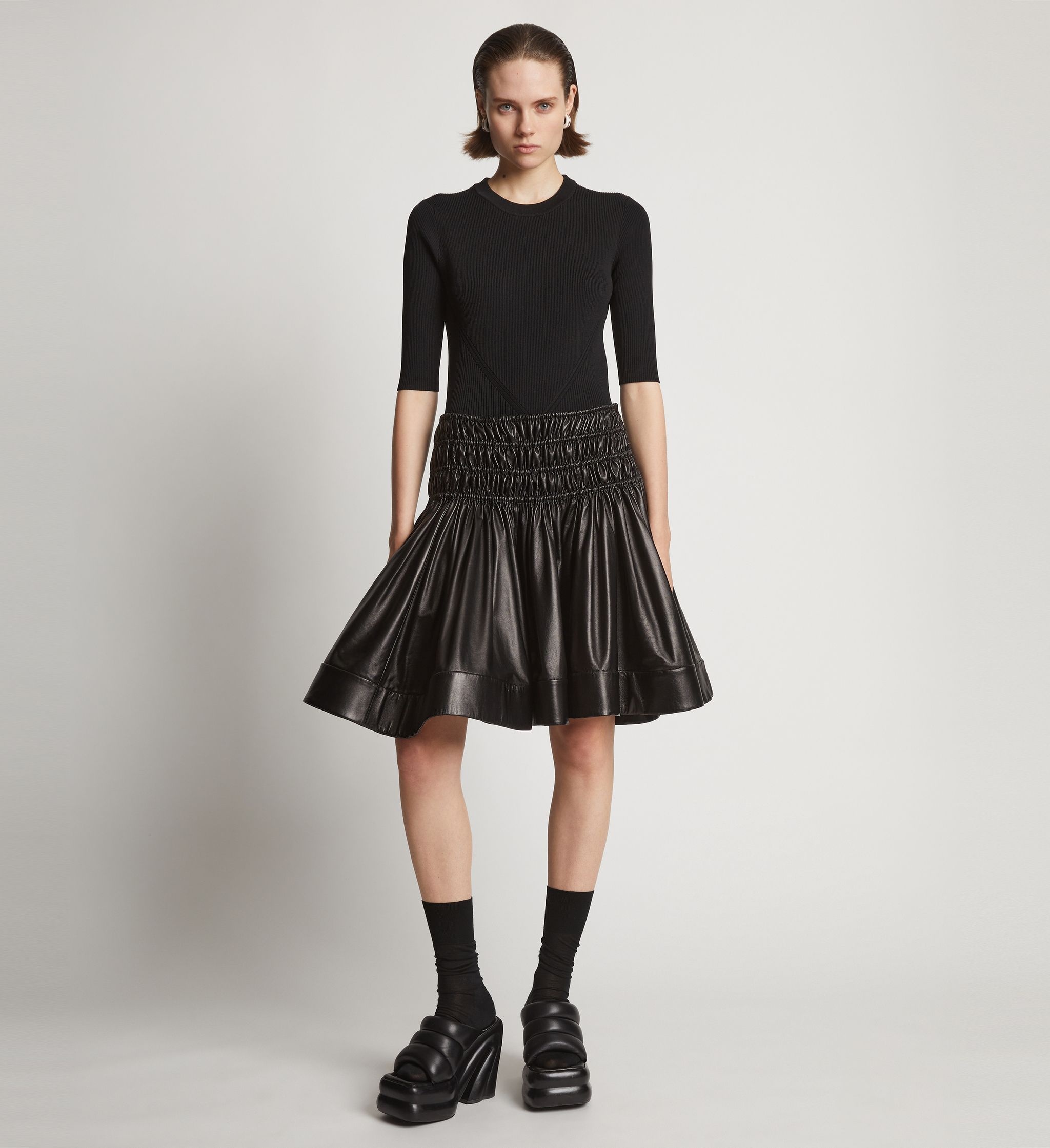 Plonge Leather Skirt - 2