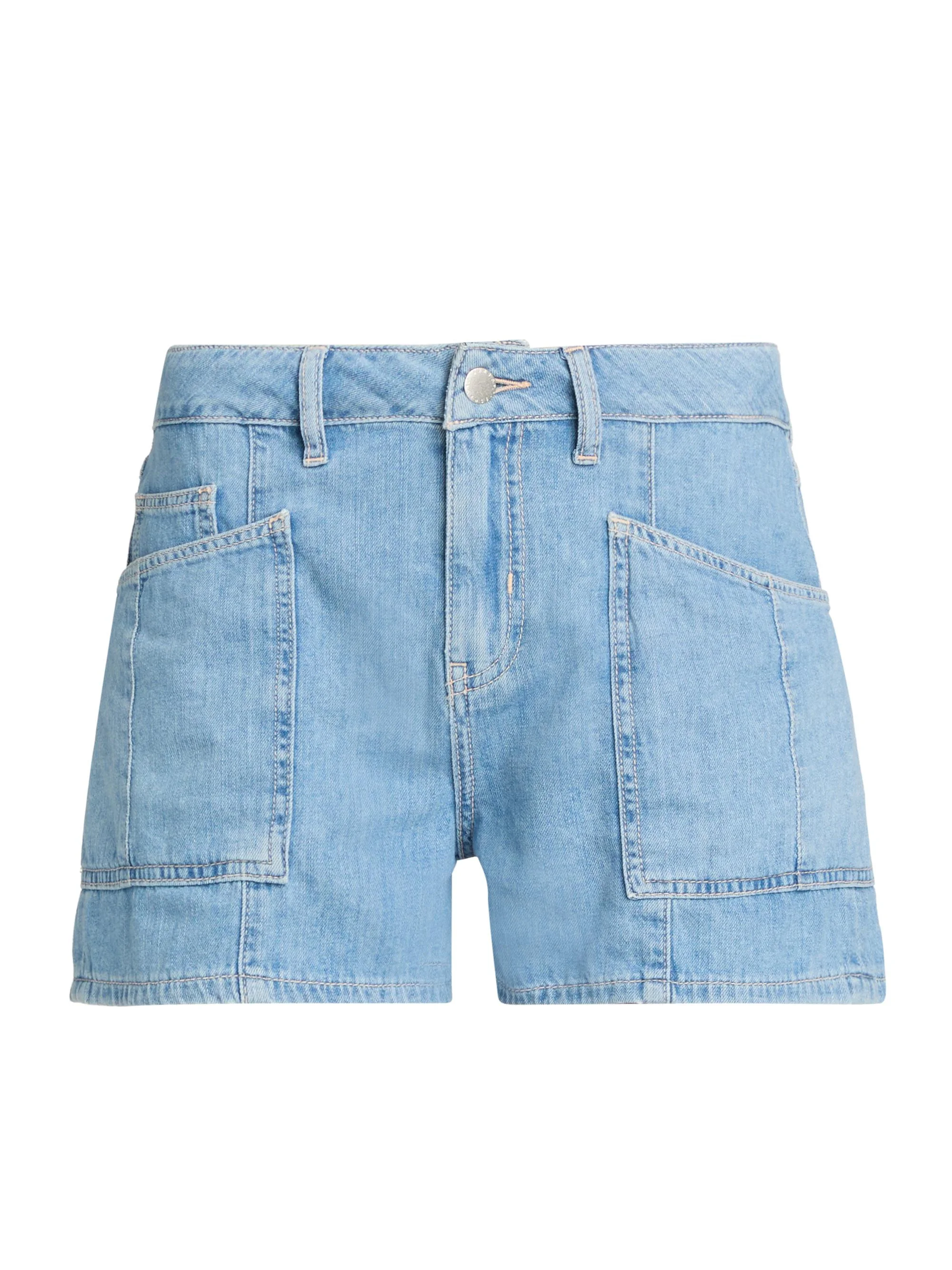 Women's Kyra Cotton High-Rise Denim Shorts - Seattle - 1