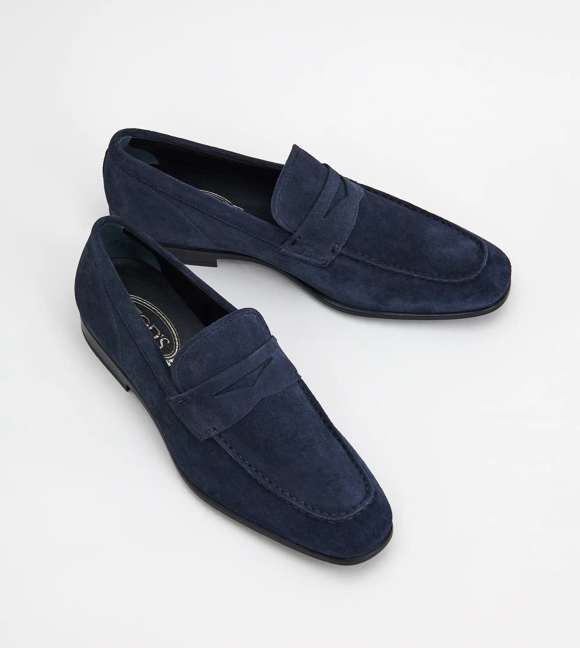 LOAFERS IN SUEDE - BLUE - 2