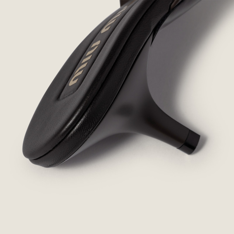 Miu Miu Mesh fabric heeled mules outlook