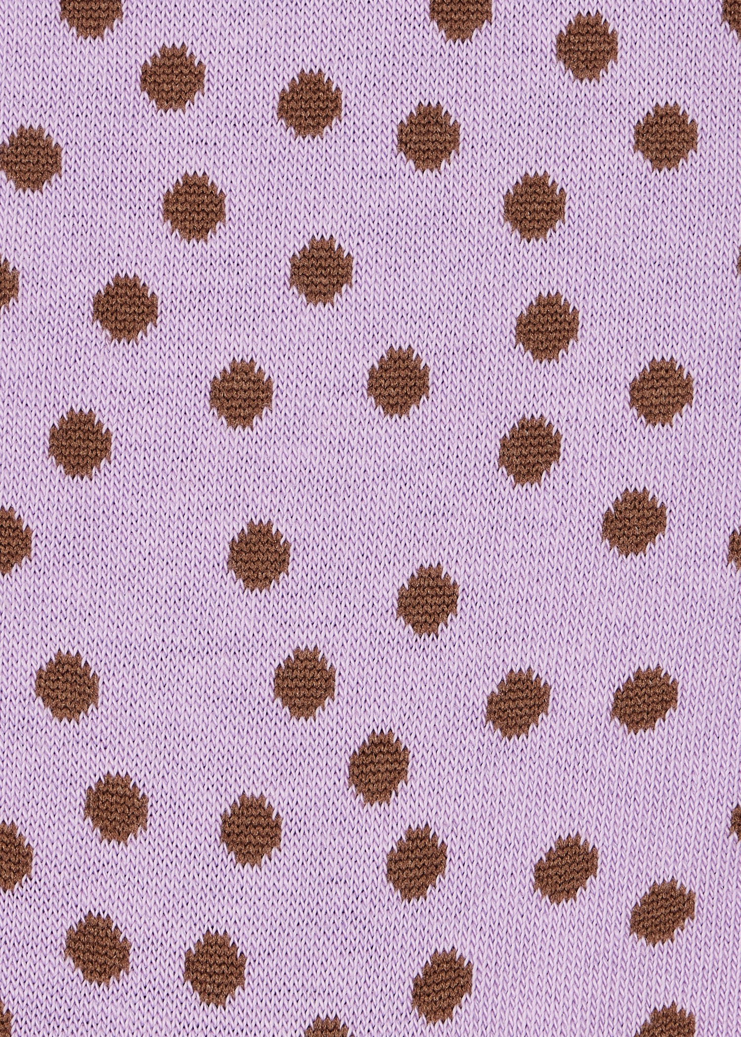 Lilac Cotton-Blend Polka Dot Socks - 3