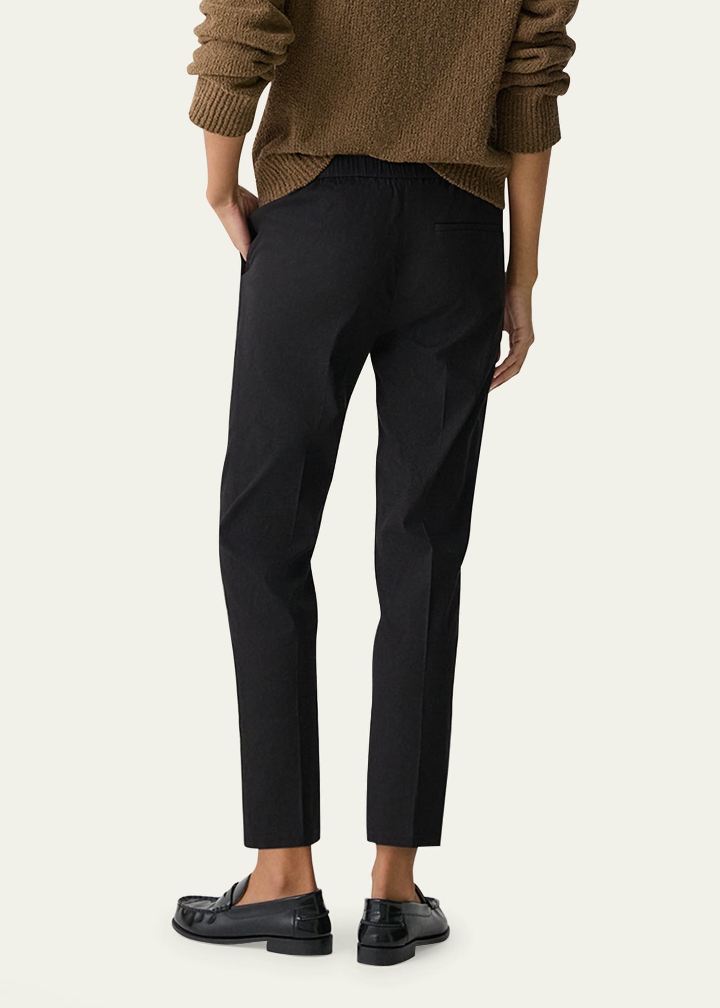 Treeca Good Linen Cropped Pull-On Ankle Pants - 3