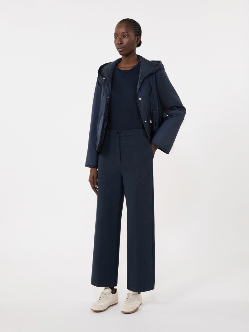 WEEKEND Max Mara Double-faced jersey trousers - NAVY outlook