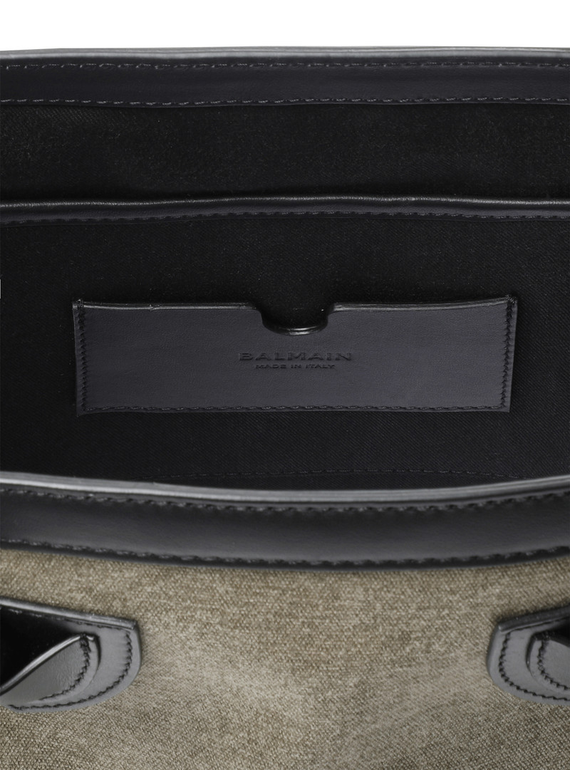 Canvas B-Army 26 bag with leather panels 5