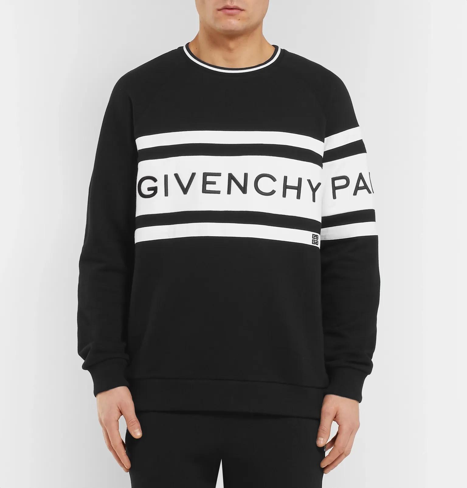 Logo-Embroidered Striped Loopback Cotton-Jersey Sweatshirt - 4