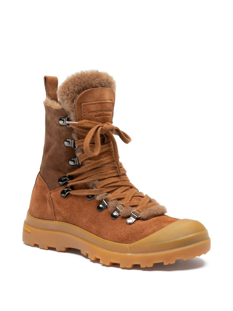 OFFICINE CREATIVE Pallet lace-up boots outlook