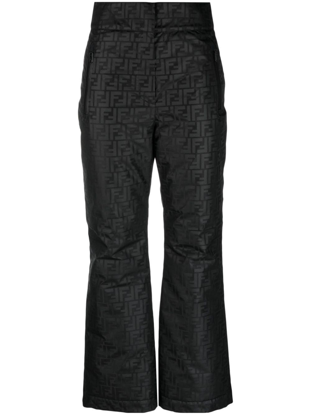 FF logo-print straight-leg ski trousers - 1