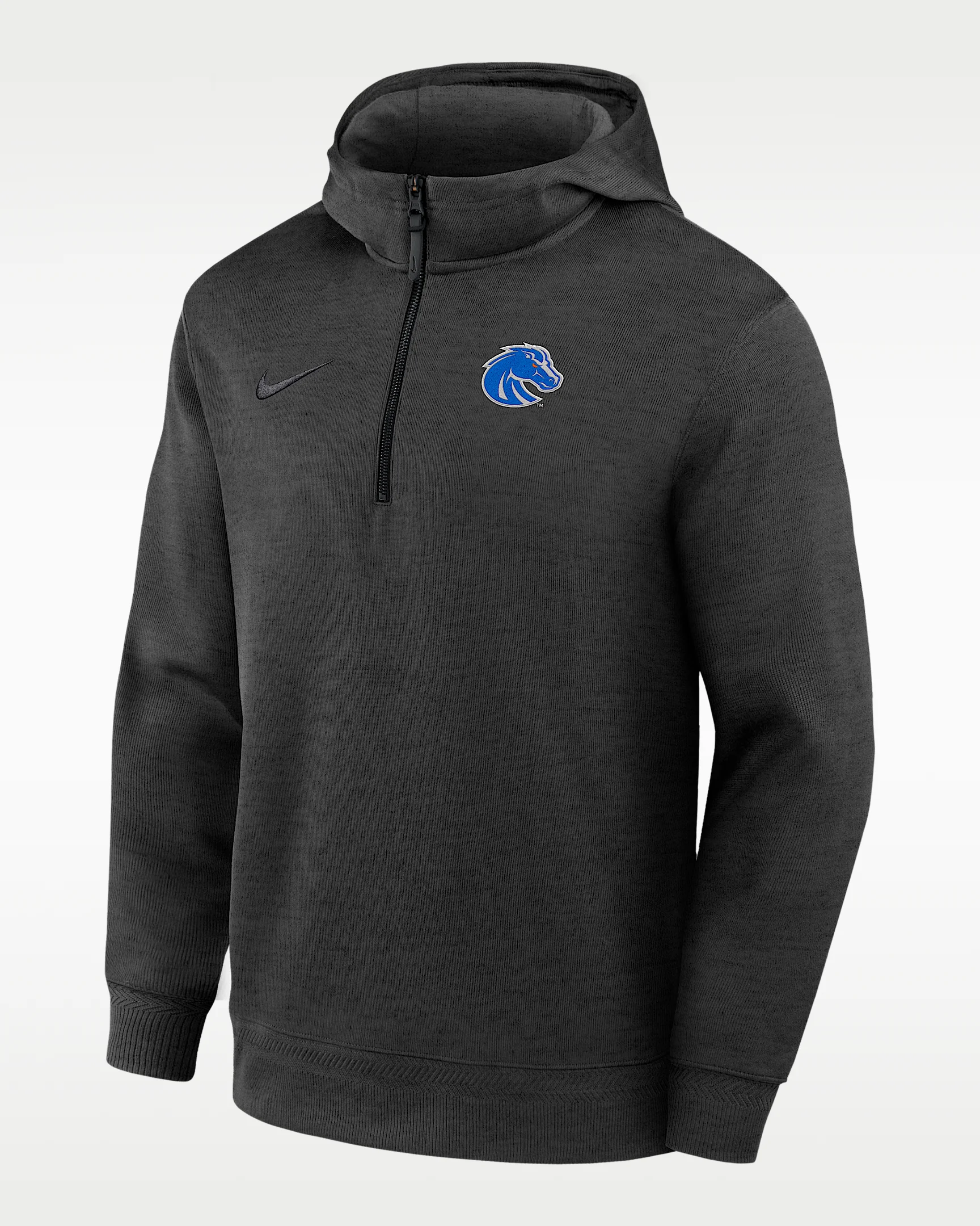 Boise State Coaches Premium Men's Nike Dri-FIT College 1/4-Zip Hoodie - 1
