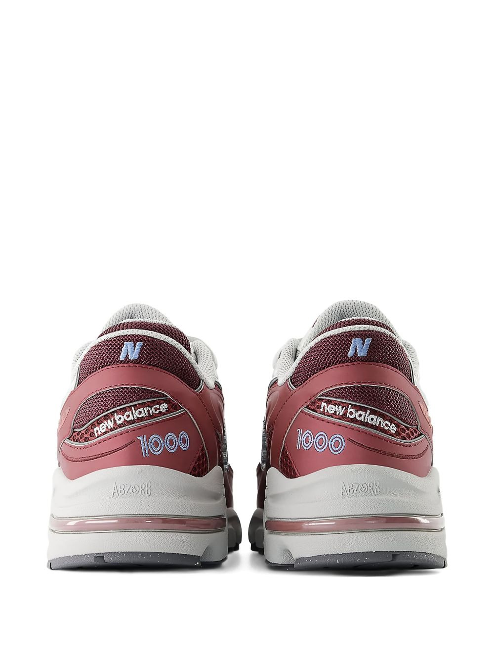 1000 "Monarch Burgandy" sneakers - 3