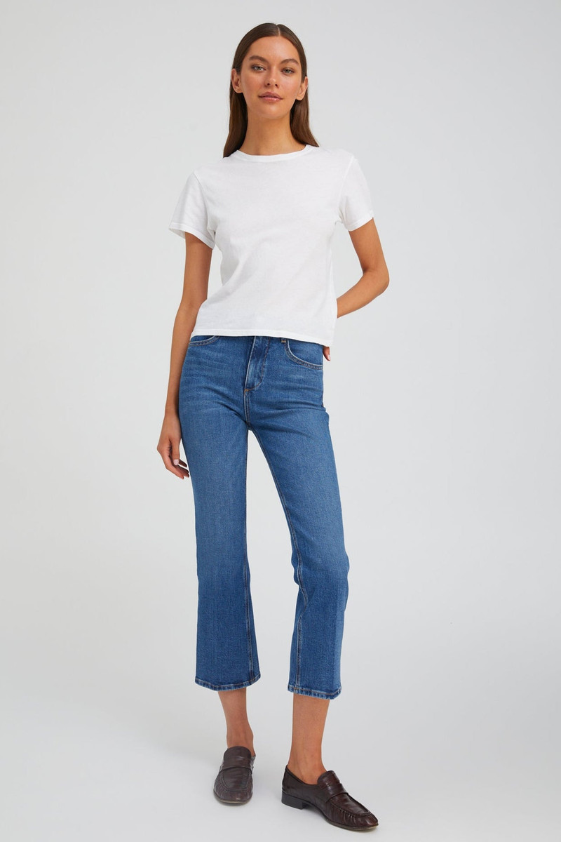 SPRWMN CHARLOTTE CROP FLARE DENIM outlook