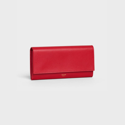 CELINE LARGE FLAP WALLET IN GRAINED CALFSKIN outlook