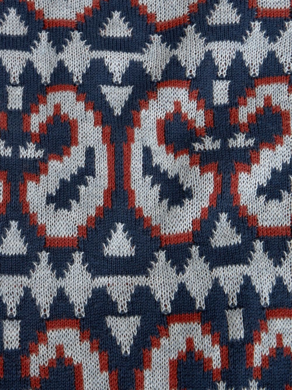 paisley-jacquard cotton blend cardigan - 6
