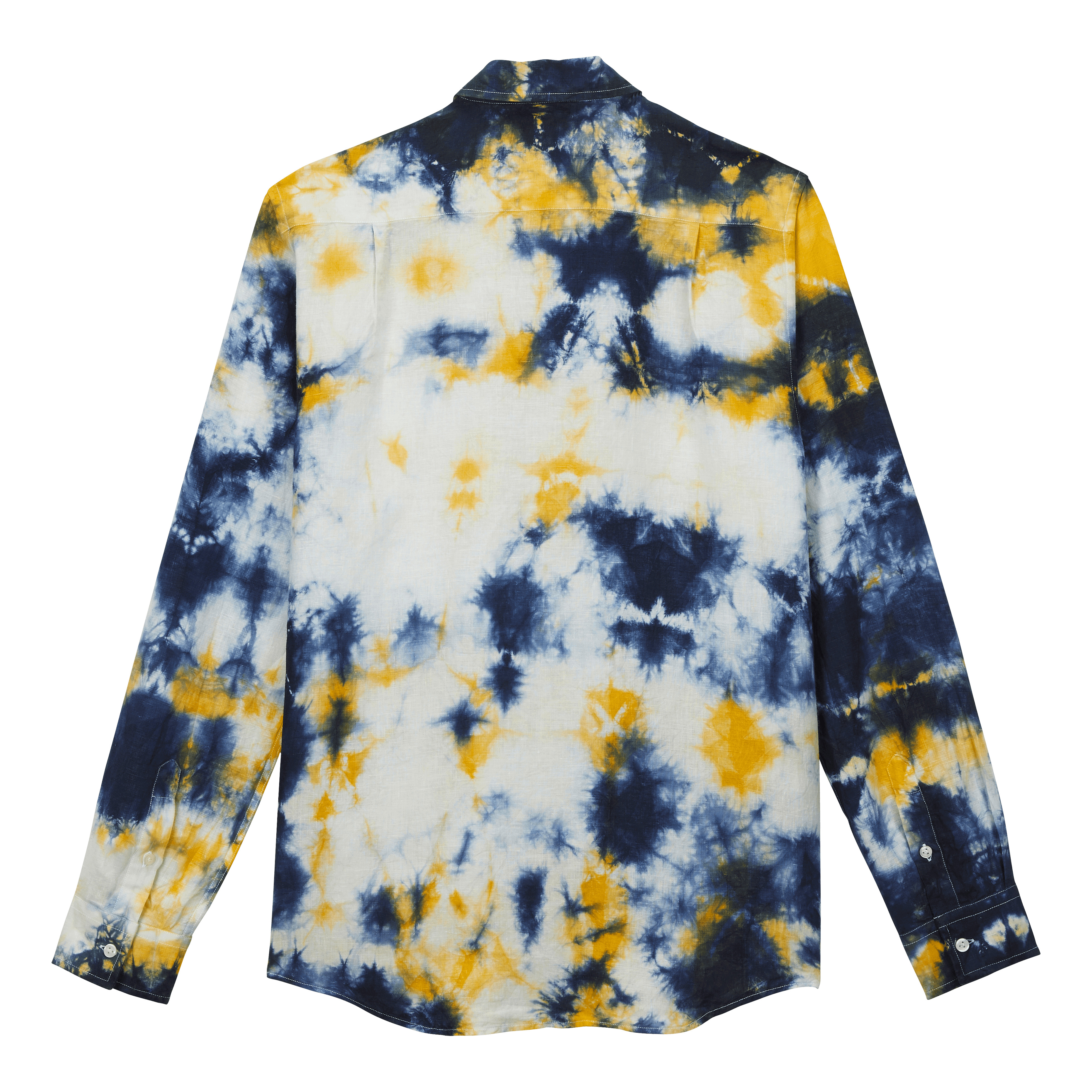 Men Linen Shirt Tie & Dye - 2