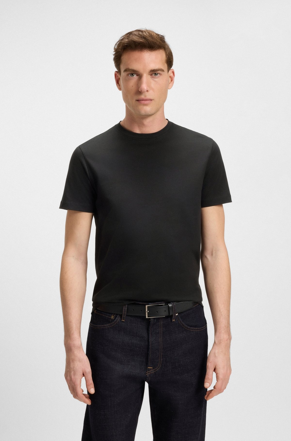 BECKHAM X BOSS T-SHIRT IN MERCERISED COTTON - 2