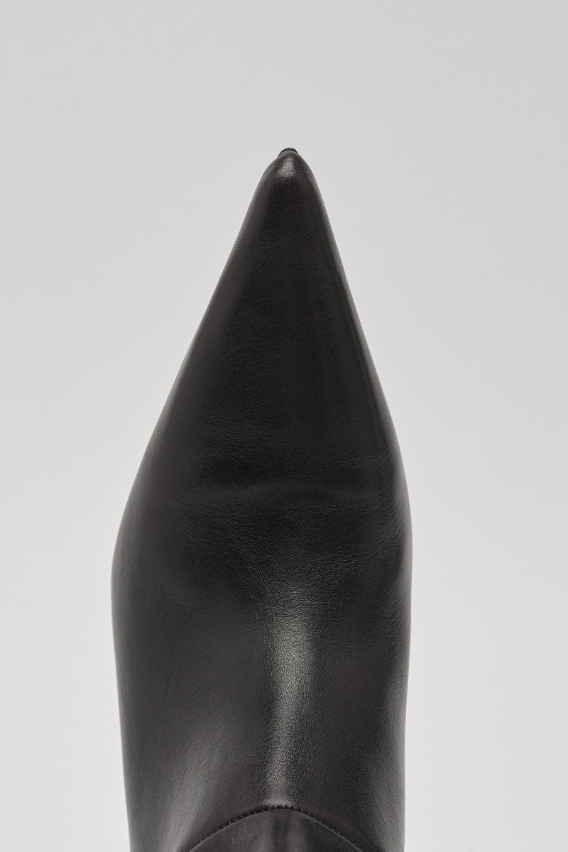 Our Legacy Envelope Boot Top Dyed Black Leather outlook