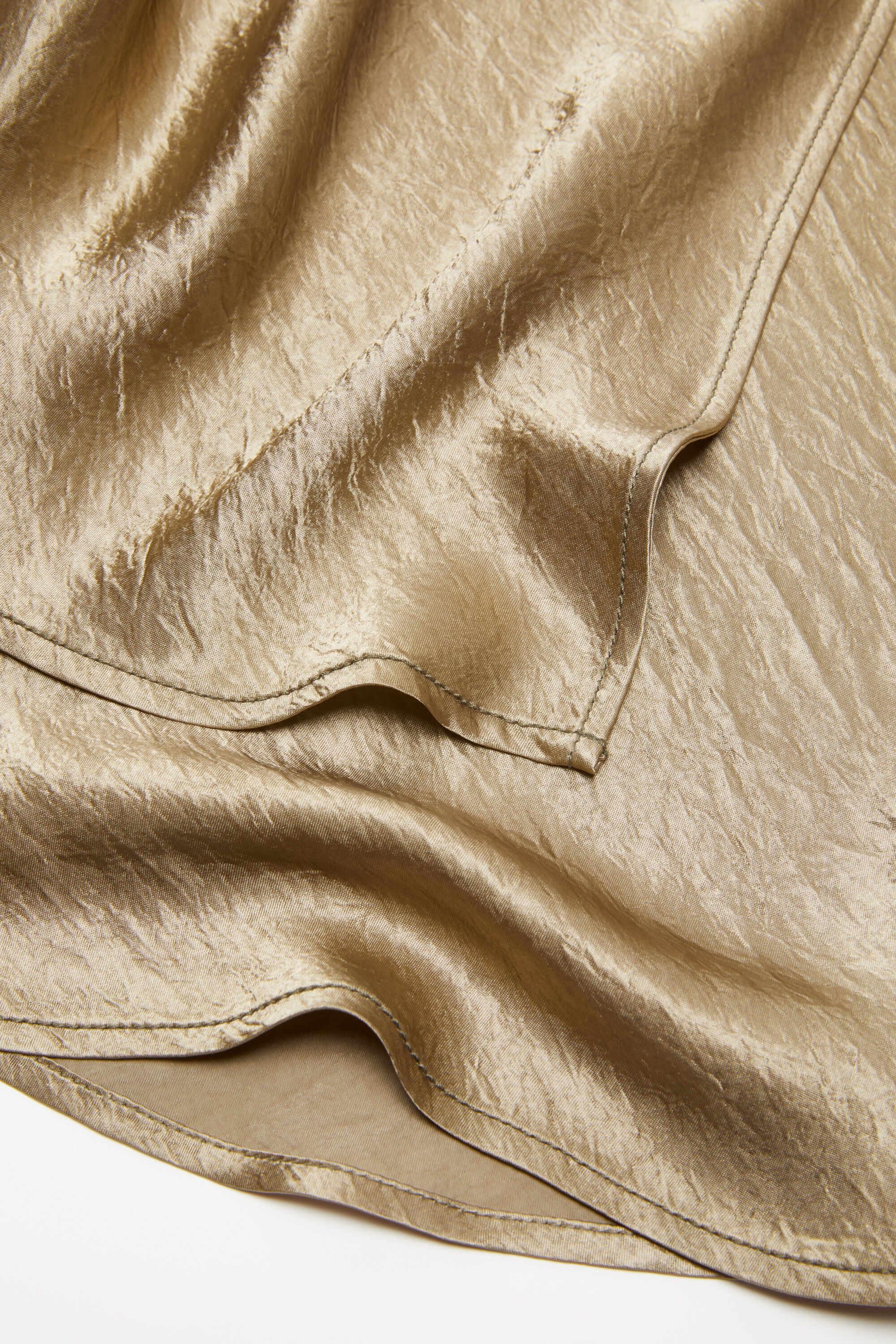 Satin wrap skirt - Old green - 6