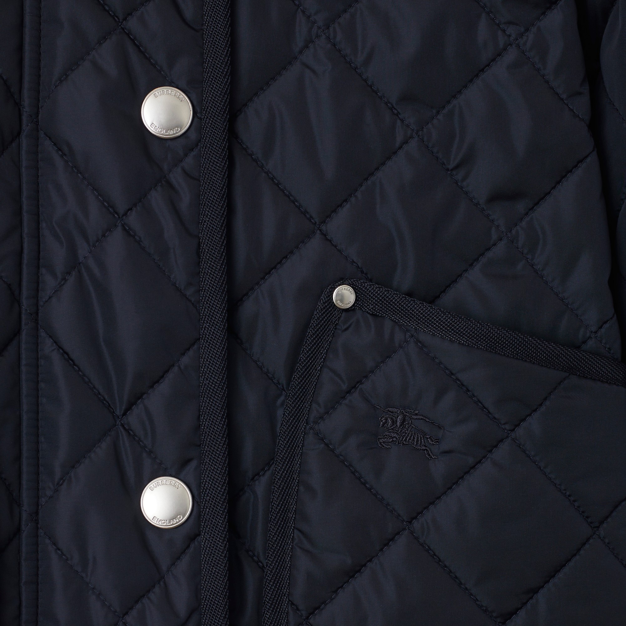 Cropped Quilted Nylon Jacket - 6