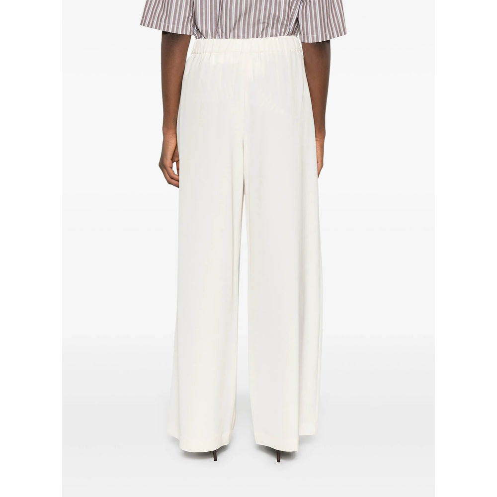 Max Mara White Trousers - Palazzo Pants Women - 2