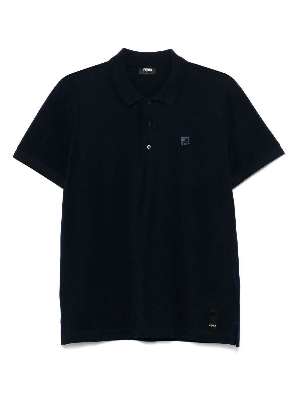 logo-embroidered polo shirt - 1